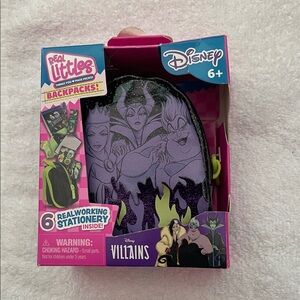 Disney Villains Purple and Black mini Backpack Set